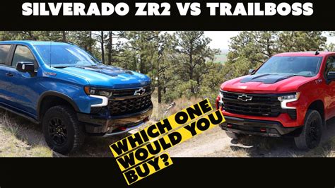 2022 Chevrolet Silverado Trailboss vs ZR2: Which One To Buy? | Drive Mode