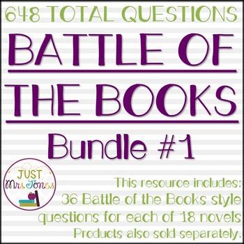 Battle of the Books Trivia Questions Bundle #1 by Deana Jones | TpT