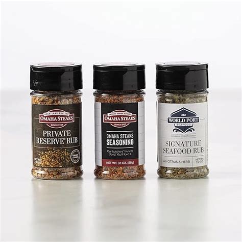 Amazon.com : Omaha Steaks Seasoning Flight (1 jar Private Reserve Rub ...