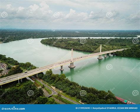 Bridge at Muar Johor stock photo. Image of road, bridge - 219953690