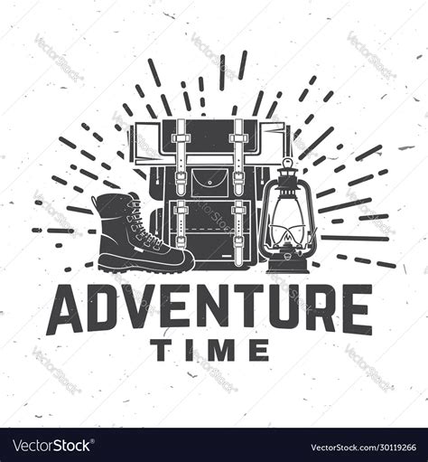 Adventure time concept Royalty Free Vector Image