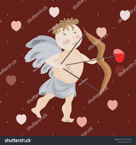 Cupid Bow Arrow Vector Graphics Character Stock Vector (Royalty Free ...