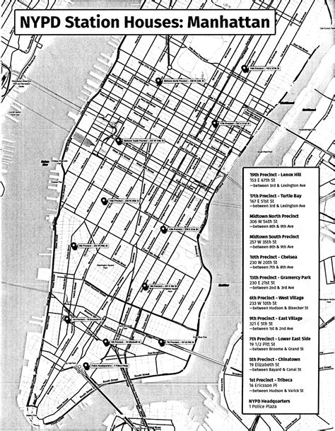 Nypd Precinct Map Manhattan