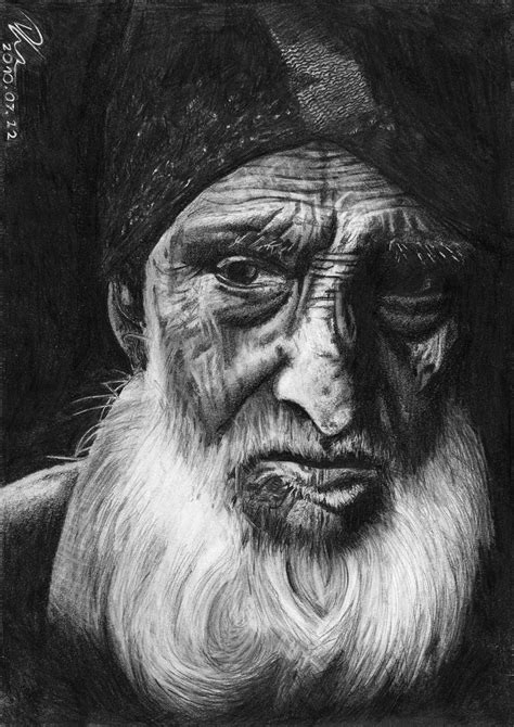 Sad Old Man - pencil by Dickytheone on DeviantArt