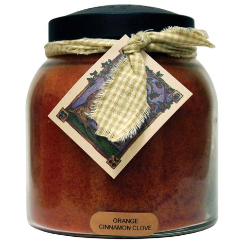 Keepers of the Light Orange Cinnamon Clove Glass Candle-JP97 - The Home Depot