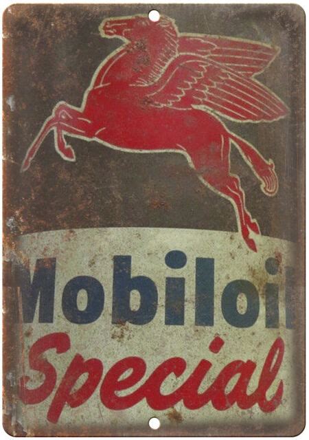 Mobiloil Special Exxon Vintage 10" x 7" Reproduction Metal Sign U160 | eBay