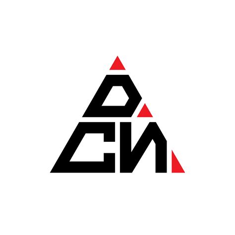 DCN triangle letter logo design with triangle shape. DCN triangle logo ...