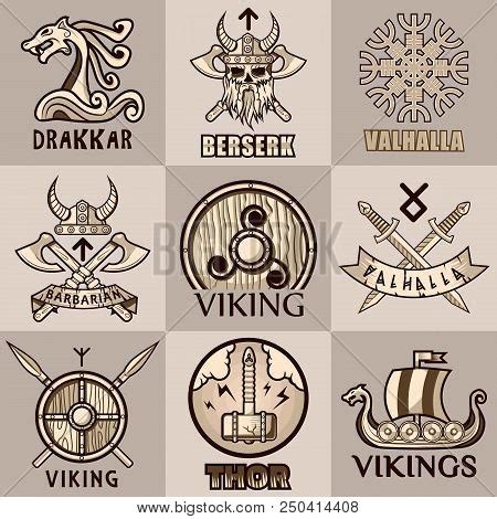 Viking Symbols Logo Vector & Photo (Free Trial) | Bigstock