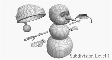 Monigote de nieve Modelo 3D $49 - .max .obj .fbx - Free3D