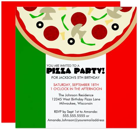 6+ Pizza Party Invitation Designs & Templates - PSD, AI