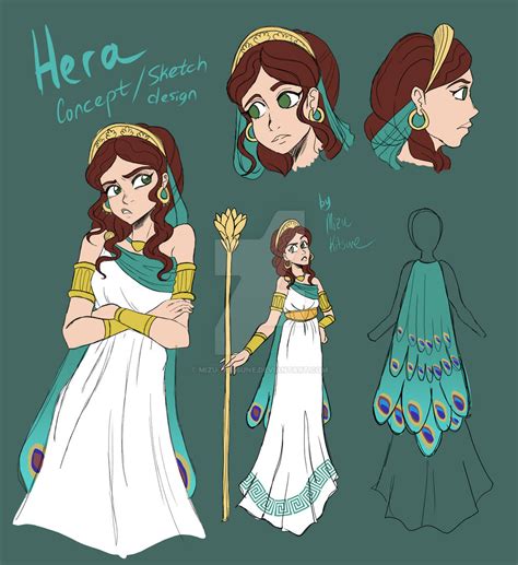 Hera[Character Concept Sketch] by Mizu--Kitsune on DeviantArt