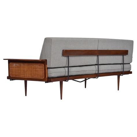 Solid Walnut Frame Mid-Century Modern Trundle, Pull-Out Daybed at ...