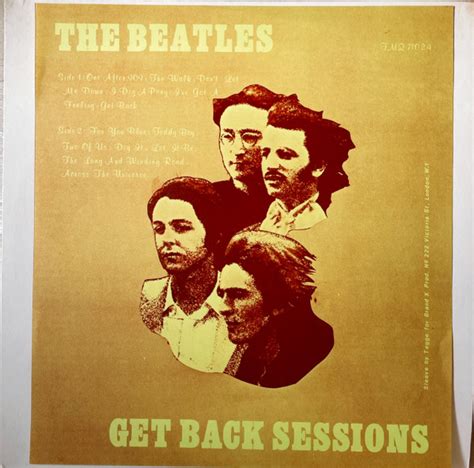 The Beatles – Get Back Sessions (1979, Vinyl) - Discogs