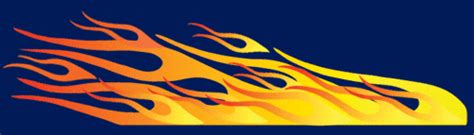 Flames Decal for Pinewood Derby Cars