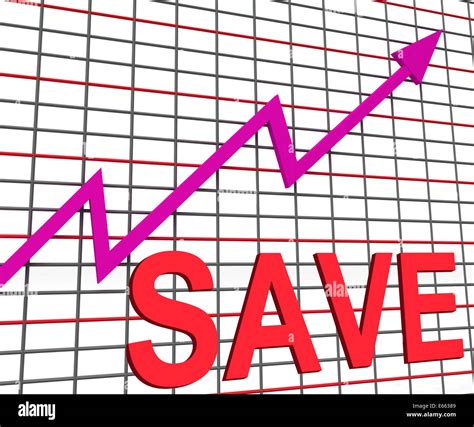 Save Chart Graph Showing Increasing Savings Investment Stock Photo - Alamy