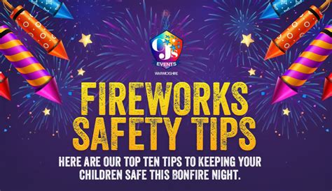 Fireworks Safety Tips - CJs Events Warwickshire