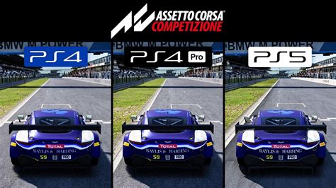 Assetto Corsa Competizione Graphics Comparison (PS5/PS4 Pro/PS4/PC) - YouTube