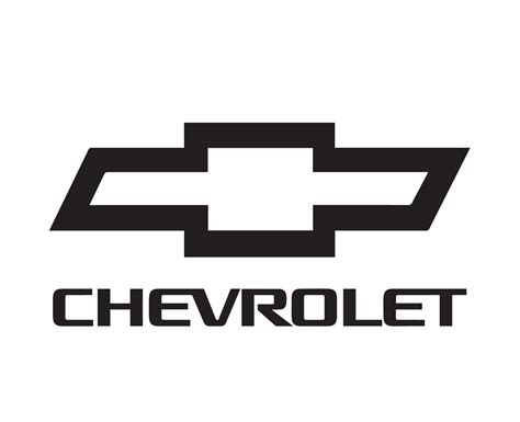 Chevrolet Brand Logo Car Symbol With Name Black Design Usa Automobile ...