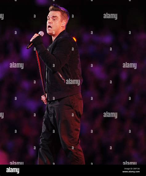 Robbie Williams Heroes Concert held at Twickenham Stadium. London ...