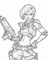 Borderlands Coloring Pages sketch template