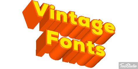 Vintage Fonts Font Animated GIF Logo Designs