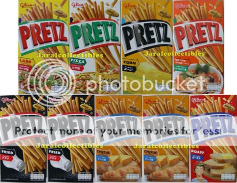 Glico Pretz Cheese Corn Pizza Tom Yum Larb Roast Biscuit Stick Snack ...