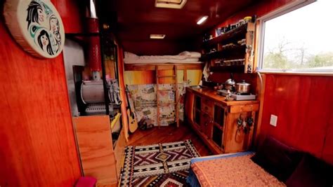 Couple Living Simply in DIY Box Truck Tiny House