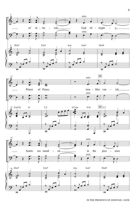 In The Presence of Jehovah Sheet Music by James Koerts (SKU: 35027851 ...