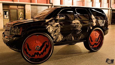 Spook-Wrapped Chevy Tahoe Prepares for Digital Halloween With Jack-o ...