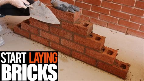 How to lay bricks for beginner | Brick laying, Brick, Building a brick wall