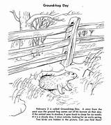 Free Printable Groundhog Coloring Pages  Day sketch template
