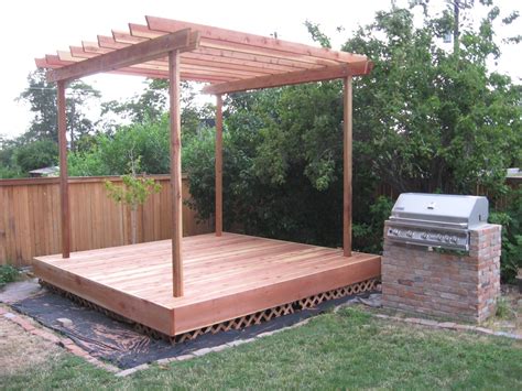 Floating Deck With Pergola