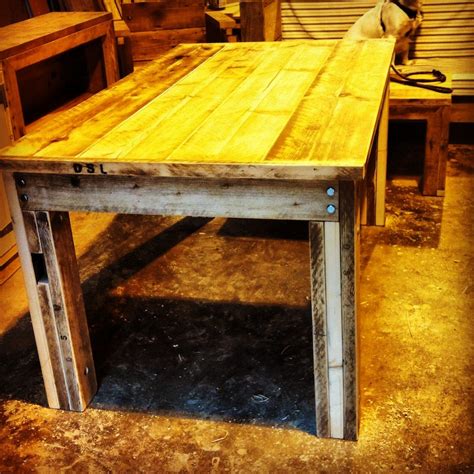 BOLTED Reclaimed Wood Dining Table - Etsy UK