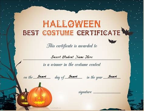 Halloween Certificate Template (3) - TEMPLATES EXAMPLE | TEMPLATES ...