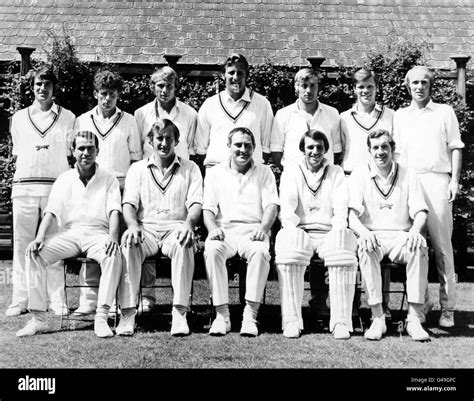 Cricket leicestershire county cricket club team group hi-res stock ...