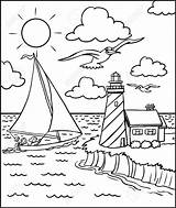 Coloring  Fabulous Sailboat Page sketch template