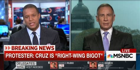 MSNBC’s ‘Breaking News’: Protester Says Cruz Is ‘Right-Wing Bigot’