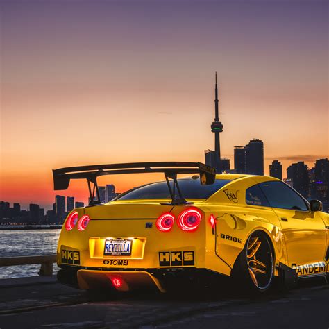 Nissan GTR Yellow Sports Car Wallpaper - Free Wallpapers for Apple ...