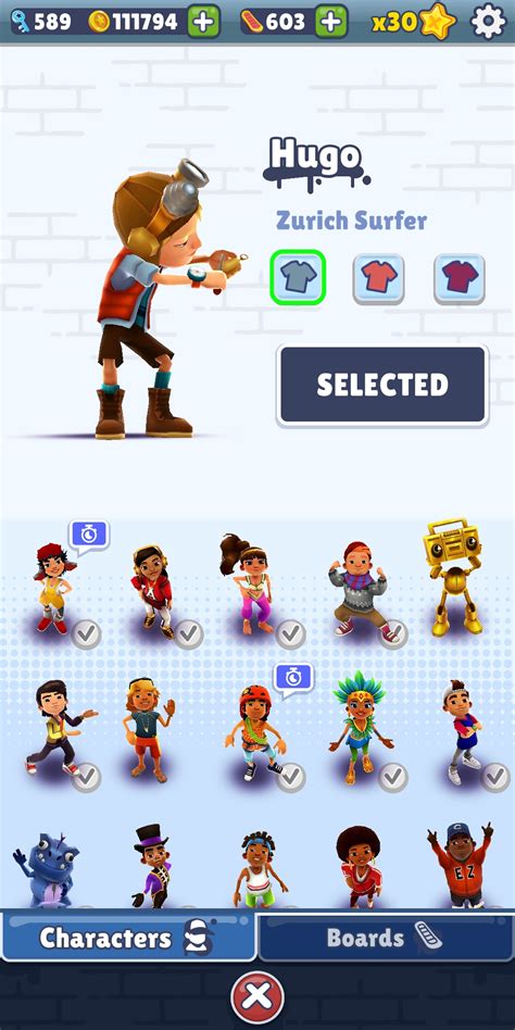 New update Zurich character : r/subwaysurfers