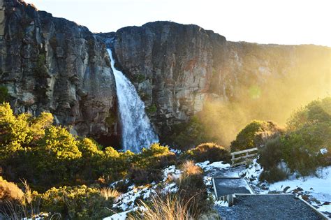 Taranaki Falls, Whakapapa Village | Natural landmarks, New zealand, Taranaki