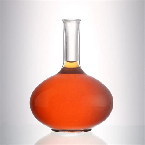 Clear Empty Glass Bottles 500 ml Thin Long Neck Glass Liquor Bottles ...