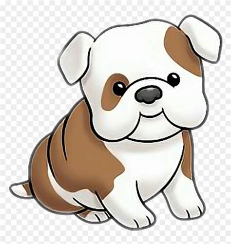 #dog #bulldog #puppy #cartoon - Cute Dog Clipart, HD Png Download ...