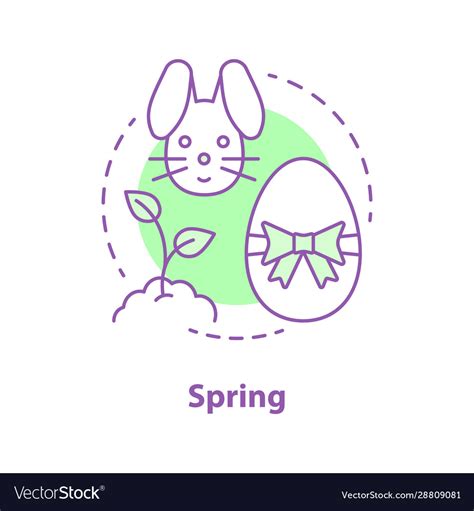 Spring season concept icon Royalty Free Vector Image