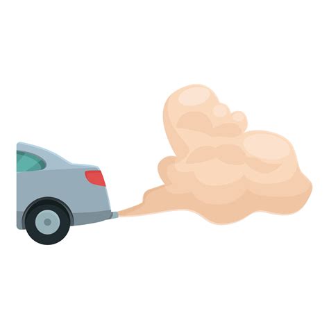 Fuel car smoke icon cartoon vector. Gas vehicle 19946568 Vector Art at ...