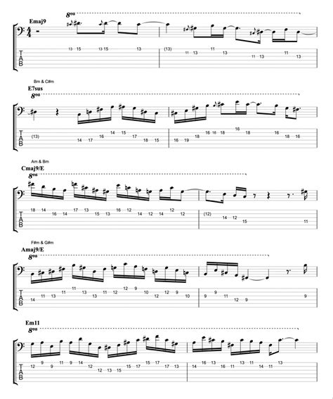 6-String Bass Solo & Chords - Bass Practice Diary 103 - Johnny Cox Music