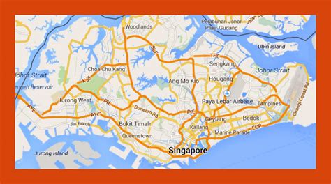 Road map of Singapore | Maps of Singapore | Maps of Asia | GIF map | Maps of the World in GIF ...