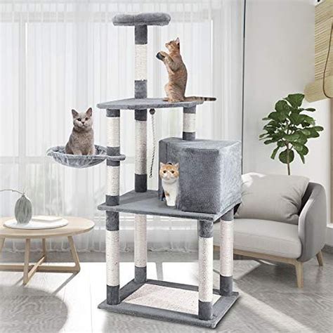 Cat Tree Condo with Scratching Post Platform – Simple Deluxe