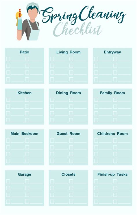 Room Cleaning Checklist - 10 Free PDF Printables | Printablee