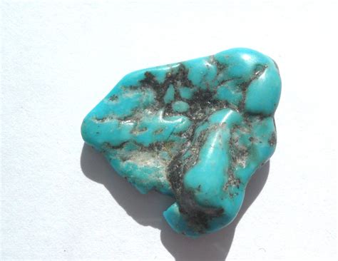 Raw Turquoise Stone Blue Turquoise jewelry 3.3 g Rough Gemstone Genuine Turquoise Healing ...