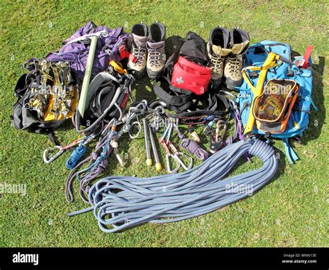 Mountaineering gear equipment hi-res stock photography and images - Alamy